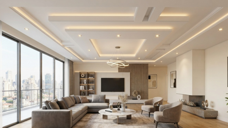 IDEIAS DE TETO DE GESSO PARA SALA